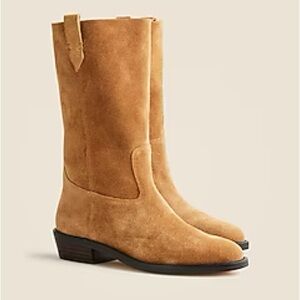 J. Crew Midcalf Boots in Suede
